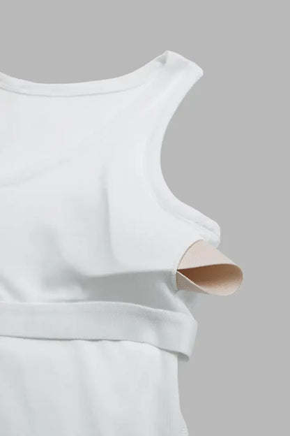 Built In Deep V Neck Sports Bra