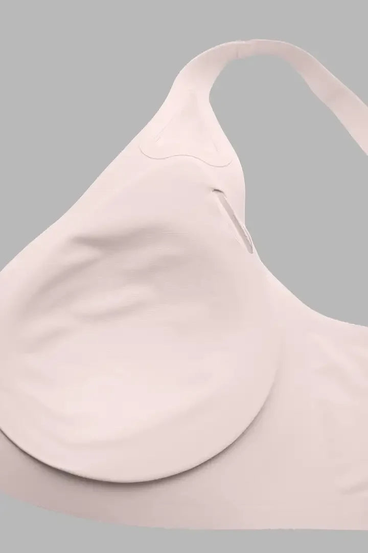 Solid Adjustable Breathable Hollow Out Deep V Neck Sports Bra
