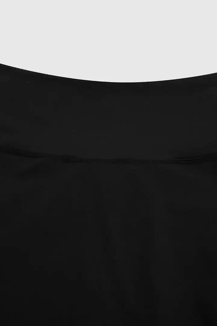 Lycra® Solid Flap Pocket High Waist Sports Shorts